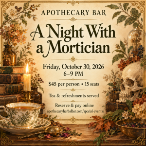 A Night With a Mortician — October 30, 2026